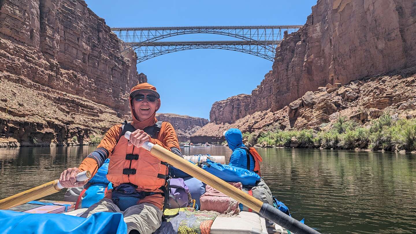 Herb gets a chance at the oars